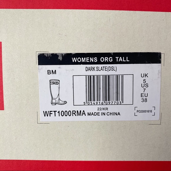 Women’s original tall rain boots: dark slate - Picture 2 of 7
